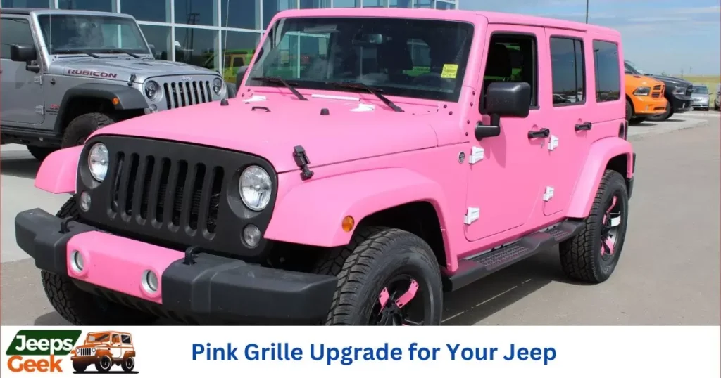  Pink Grille Upgrade for Your Jeep