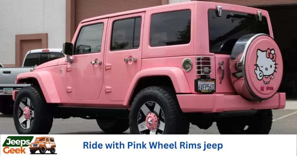 Ride with Pink Wheel Rims jeep